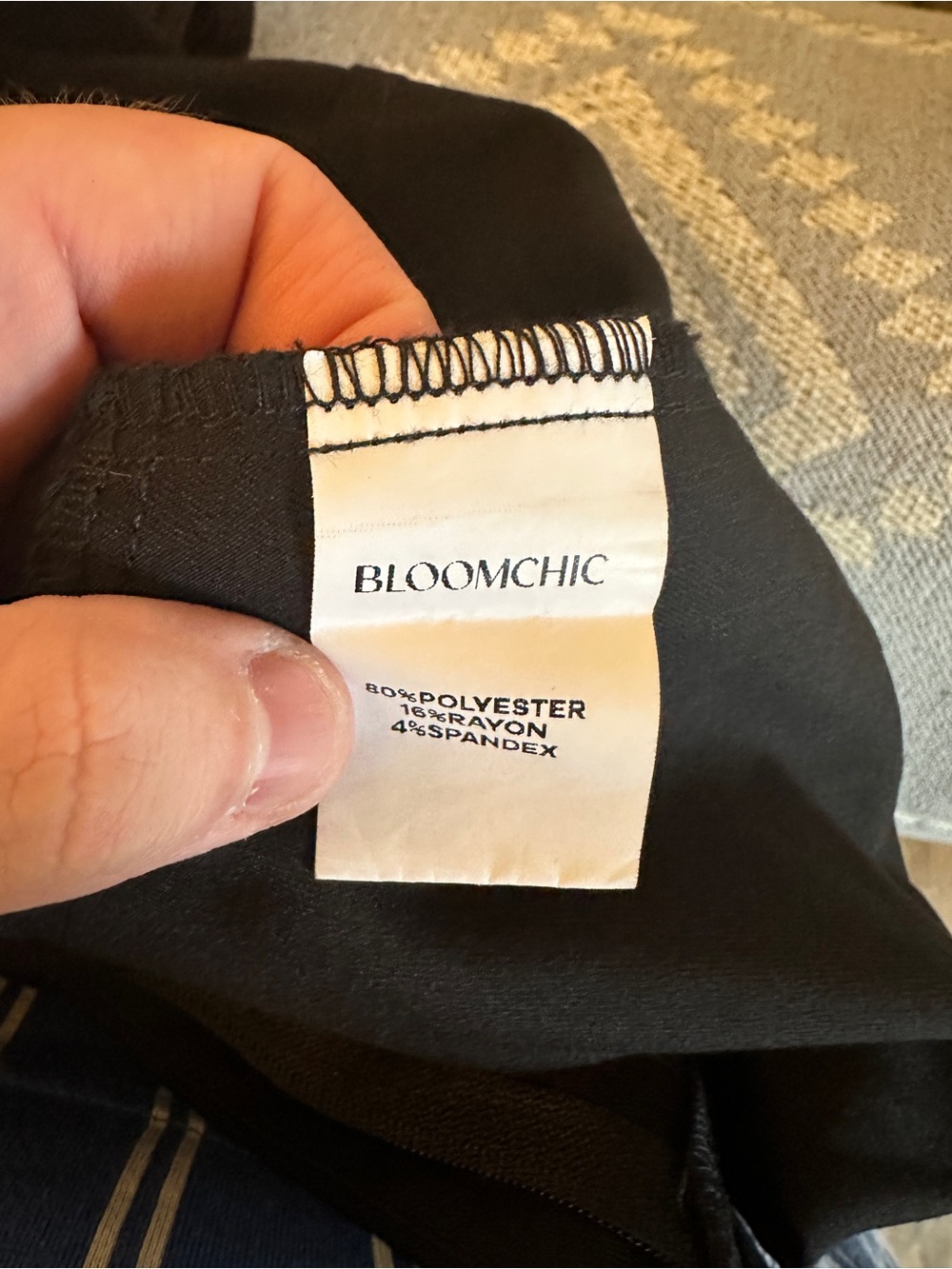 BloomChic Black Wide-Leg Plus Size 14-16 Business Casual Trousers - Picture 5 of 5